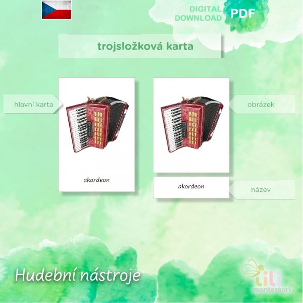 Hudební nástroje -Trojsložkové karty ČJ - Image 4