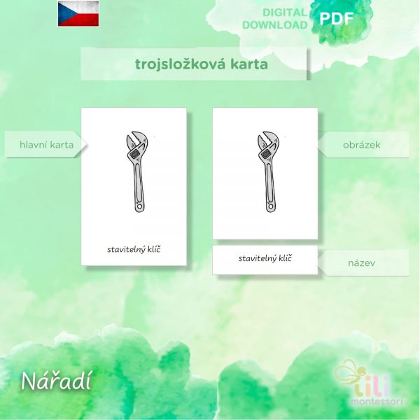 Nářadí -Trojsložkové karty ČJ - Image 2