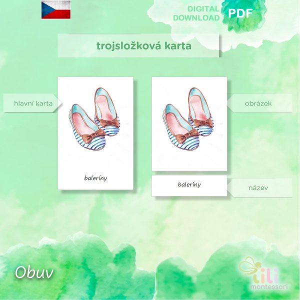 Obuv -Trojsložkové karty ČJ - Image 4