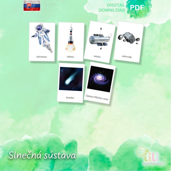 Slnečná sústava -Trojzložkové karty - Image 3